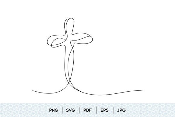 Christian Cross Line Art SVG: A Thoughtful Embroidery Design for Real Projects