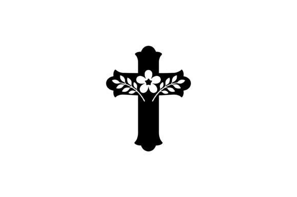 Floral Christian Cross Silhouette Design Review for Real Projects