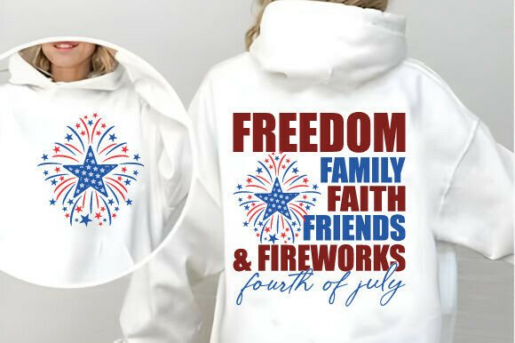Freedom Family Faith Fireworks SVG PNG Review for Real Embroidery Projects