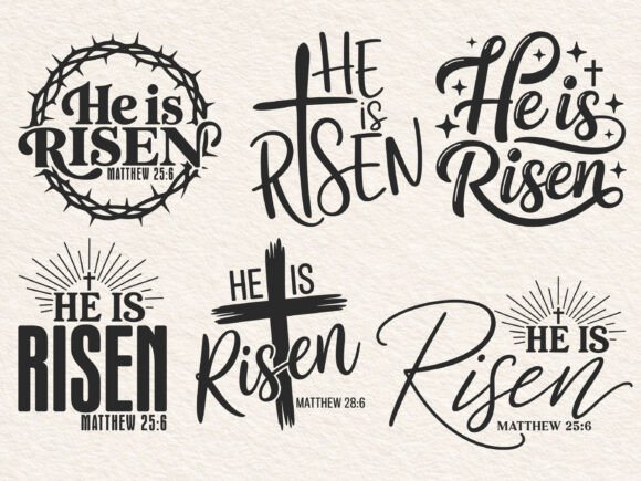 He Is Risen SVG: A Faith-Filled Easter Embroidery Design