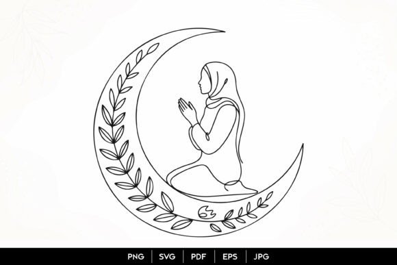 Muslim Woman Prayer SVG Review for Real Embroidery Projects