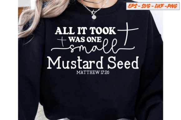 Mustard Seed Faith PNG SVG for Real Embroidery Projects
