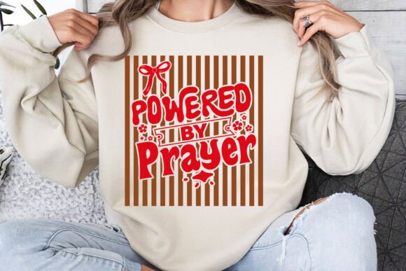 Powered by Prayer SVG PNG – Faith Embroidery Design Review