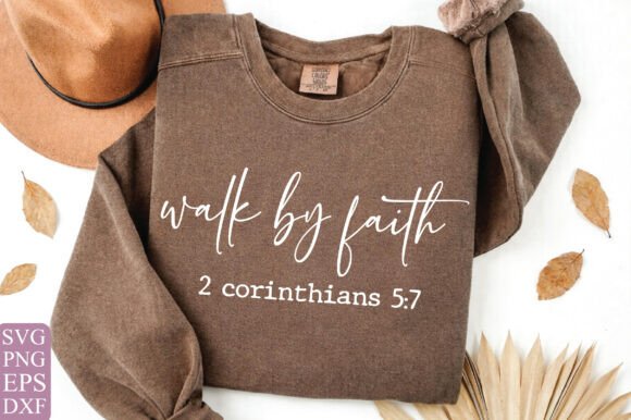 Walk by Faith SVG: A Bold Monochrome Embroidery Design for Real Projects